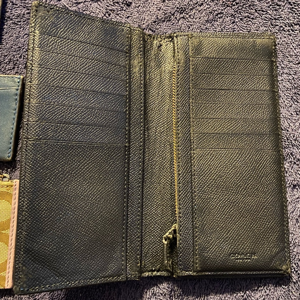 Lot of 6 Coach wallets  id holders etc men’s and women’s - Picture 2 of 4